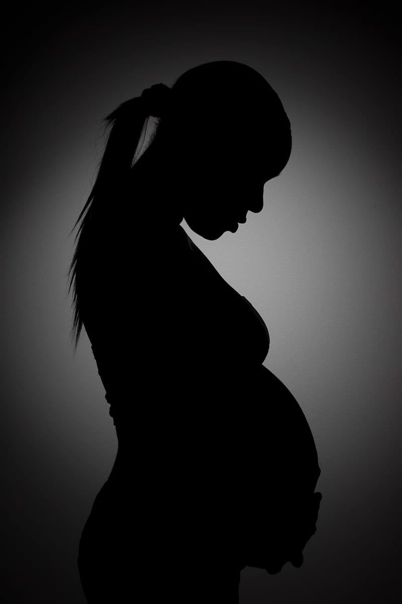 Zwangerschapsfotografie silhouet zwangere vrouw, maternity shoot Zoetermeer — Familieshoot Stefan Segers